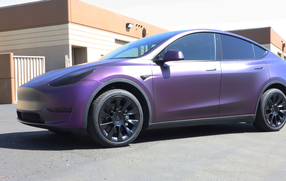 Tesla Model Y Matte Purple Black