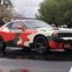 Dodge Challenger Custom Camo Graphics Vinyl Wrap