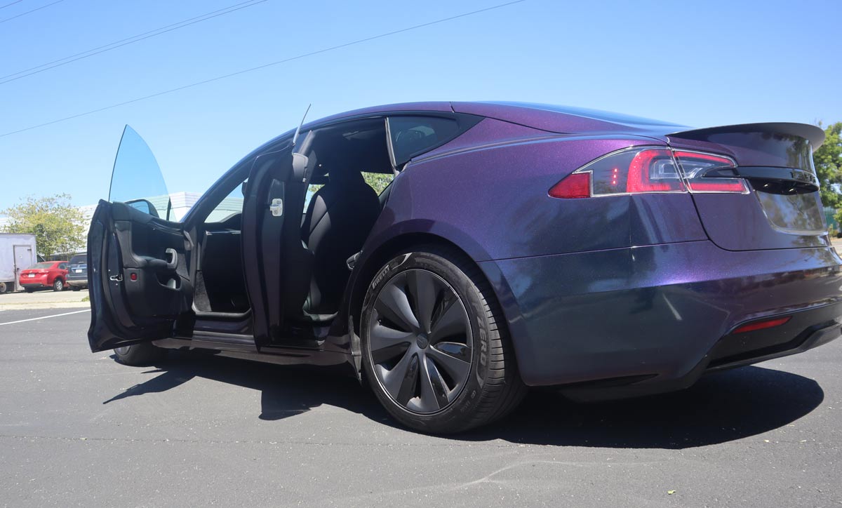 Elevate Your Tesla Model S with AV Custom Wraps' Exclusive Transformation Package