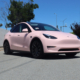 Tesla Model Y Pink Vinyl Wrap